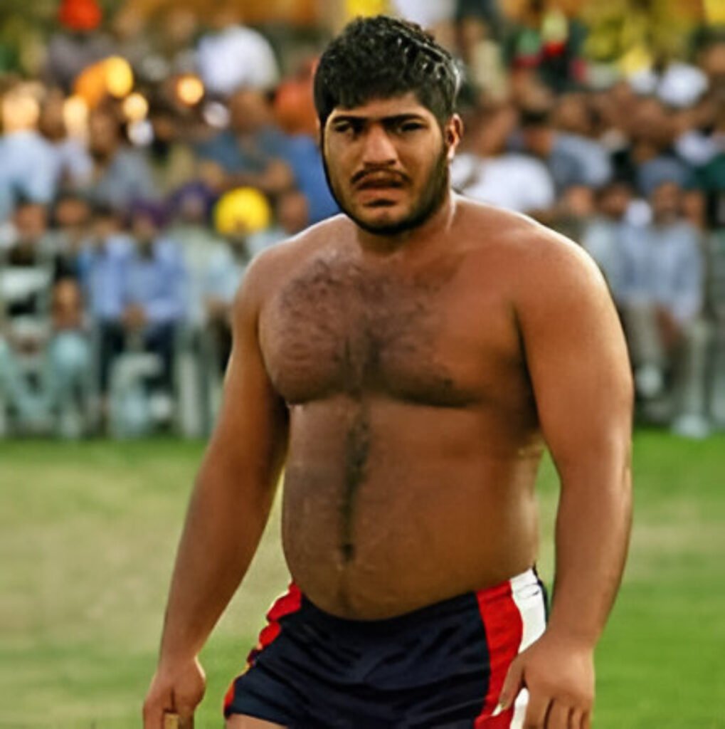 Heera Butt kabaddi player during a match representing Pakistan"